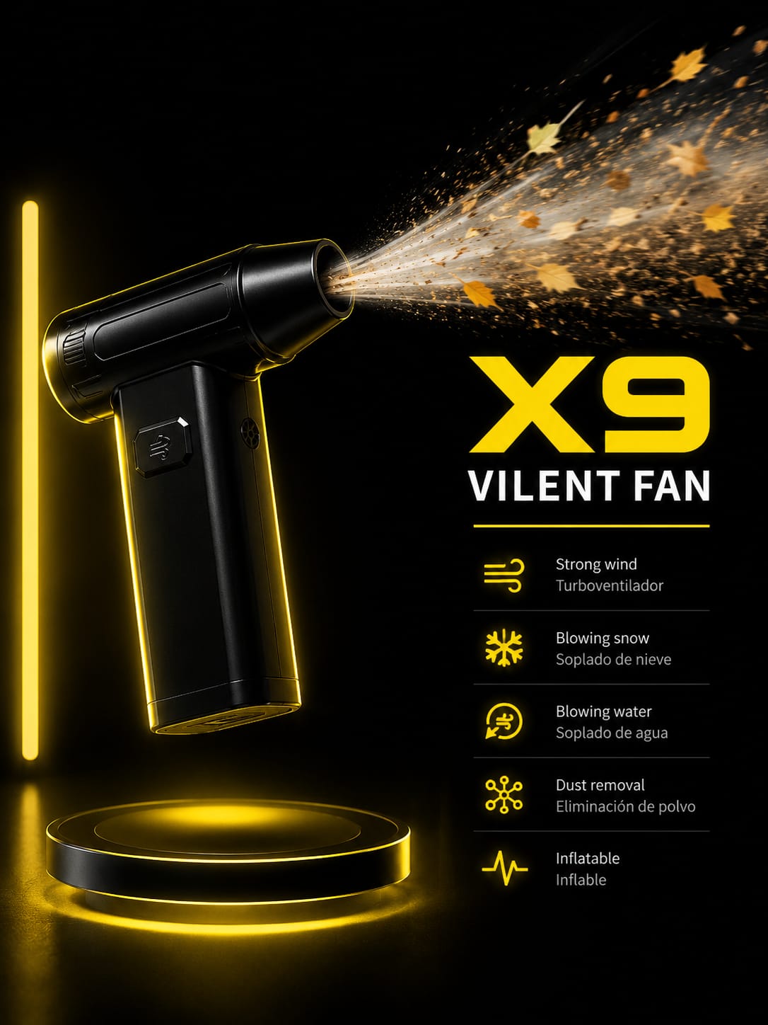 Mini Sopladora X-9 Violent Fan
